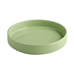 APS Assiette creuse bord droit rond vert porcelaine Ø 20 cm The Grid Online