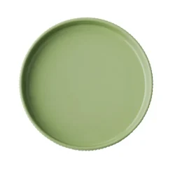 APS Assiette creuse bord droit rond vert porcelaine Ø 20 cm The Grid Online