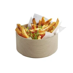 APS Assiette creuse bord droit rond beige bois Ø 14 cm The Grid Online