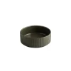 Assiette creuse bord droit rond marron porcelaine Ø 16 cm The Grid - APS Hot