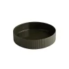APS Assiette creuse bord droit rond marron porcelaine Ø 22 cm The Grid Clearance