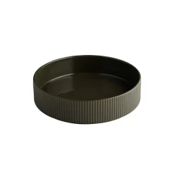 APS Assiette creuse bord droit rond marron porcelaine Ø 22 cm The Grid Clearance