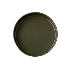 APS Assiette creuse bord droit rond marron porcelaine Ø 22 cm The Grid Clearance