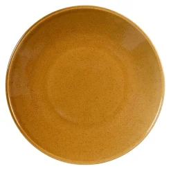 Assiette creuse caramel grès renforcé Ø 23 cm Twist - ESSENTIALS COLLECTION Outlet