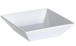 PRO.MUNDI Assiette creuse carré blanc porcelaine 20x20 cm Edina Hot