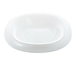 Assiette creuse carré blanc verre opal 22,8x22,8 cm Carine - LUMINARC Online