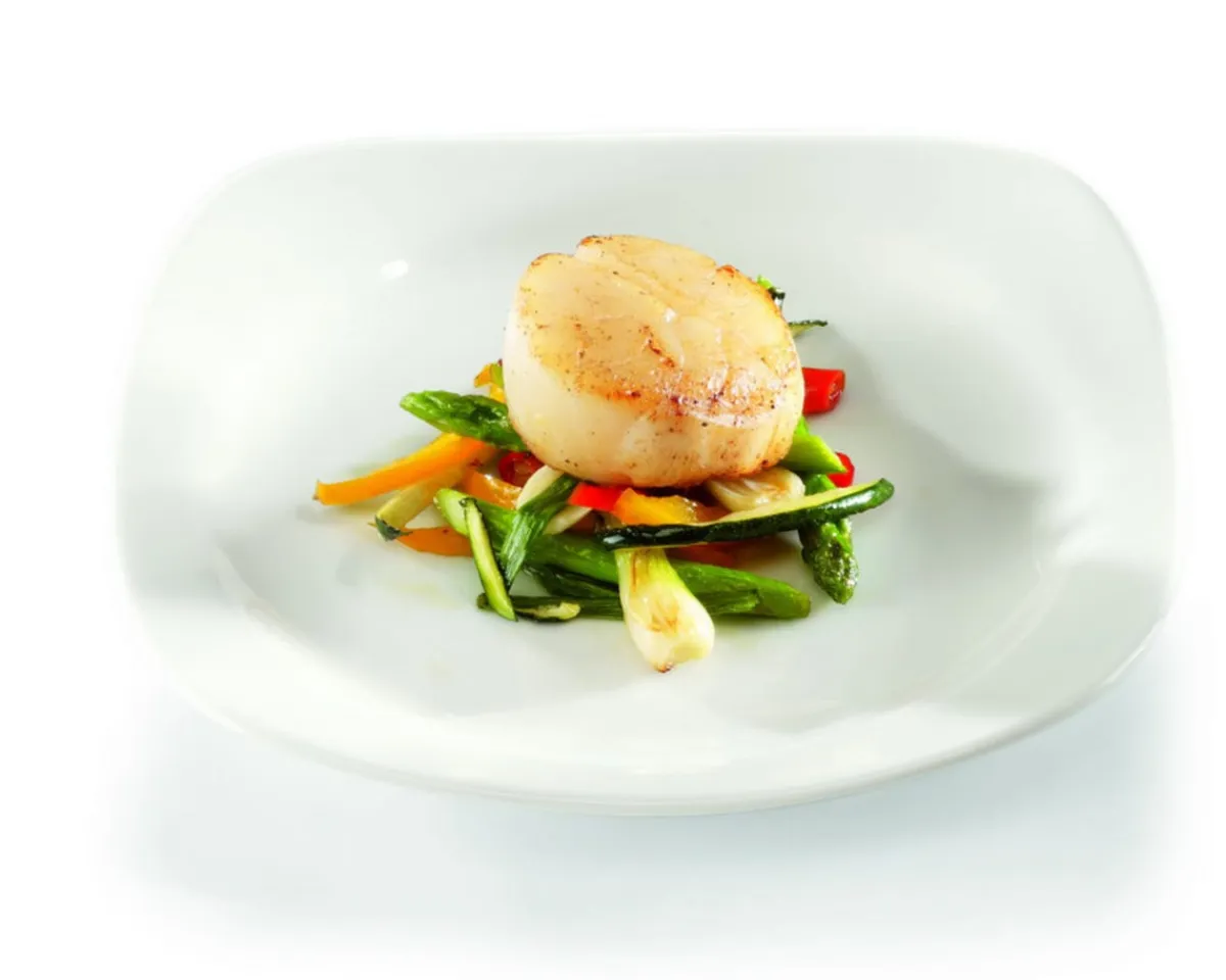 Assiette creuse carré ivoire porcelaine vitrifiée 15x15 cm Ska - RAK Discount