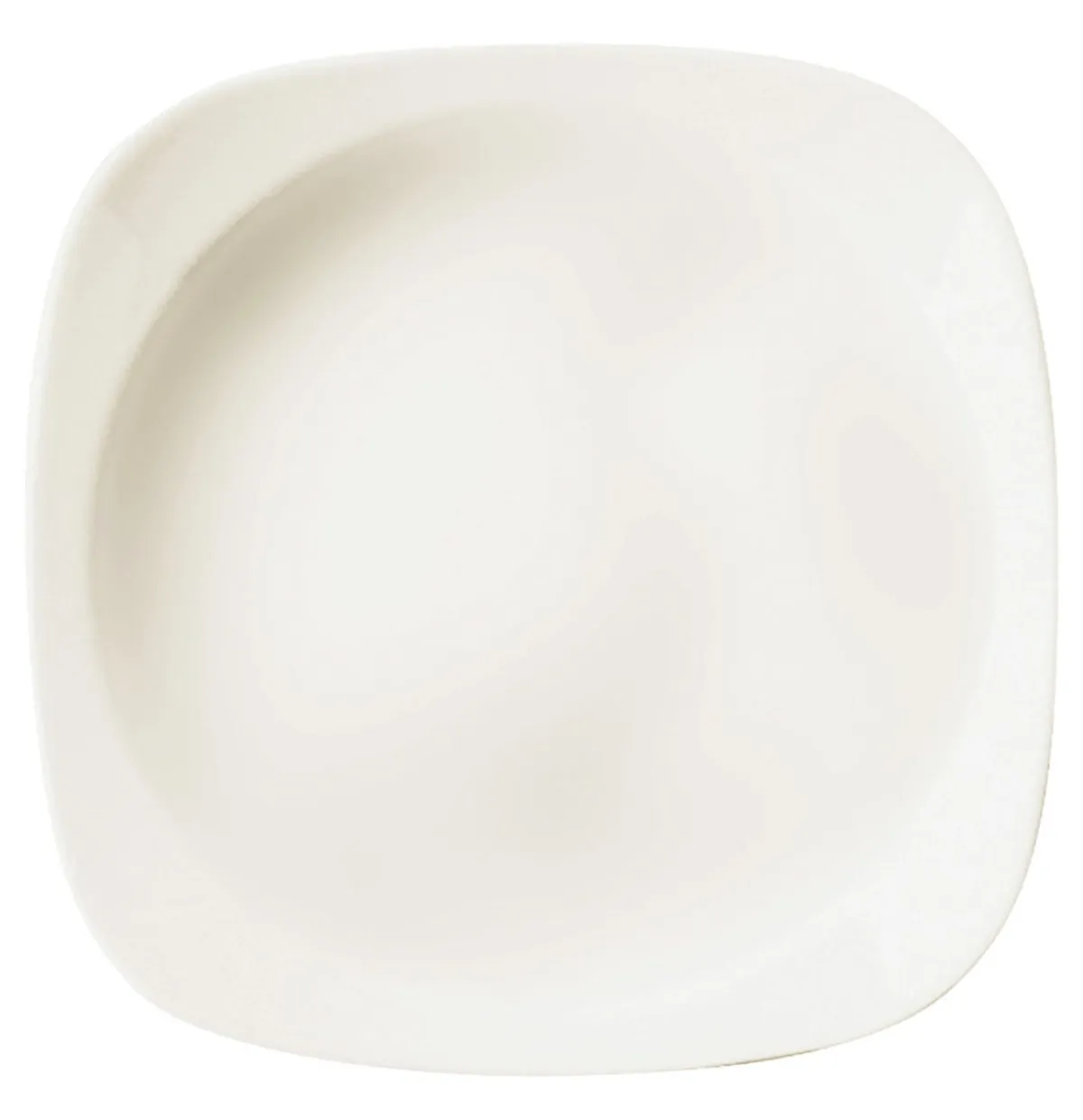 Assiette creuse carré ivoire porcelaine vitrifiée 15x15 cm Ska - RAK Discount