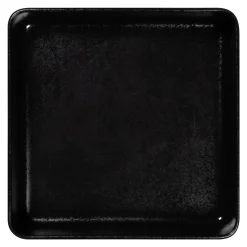 RAK Assiette creuse carré noir porcelaine 24x24 cm Fractal