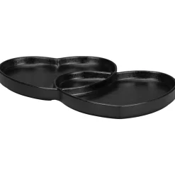 Assiette creuse double noir porcelaine 29x26,4 cm  Cliché - RAK