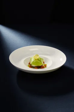 RAK Assiette creuse gourmet rond blanc porcelaine bone china Ø 26,2 cm Fedra Hot