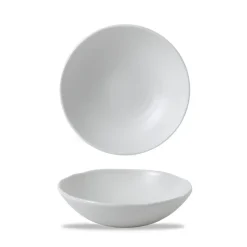 DUDSON Assiette creuse organique blanc porcelaine vitrifiée Ø 21 cm White Clearance