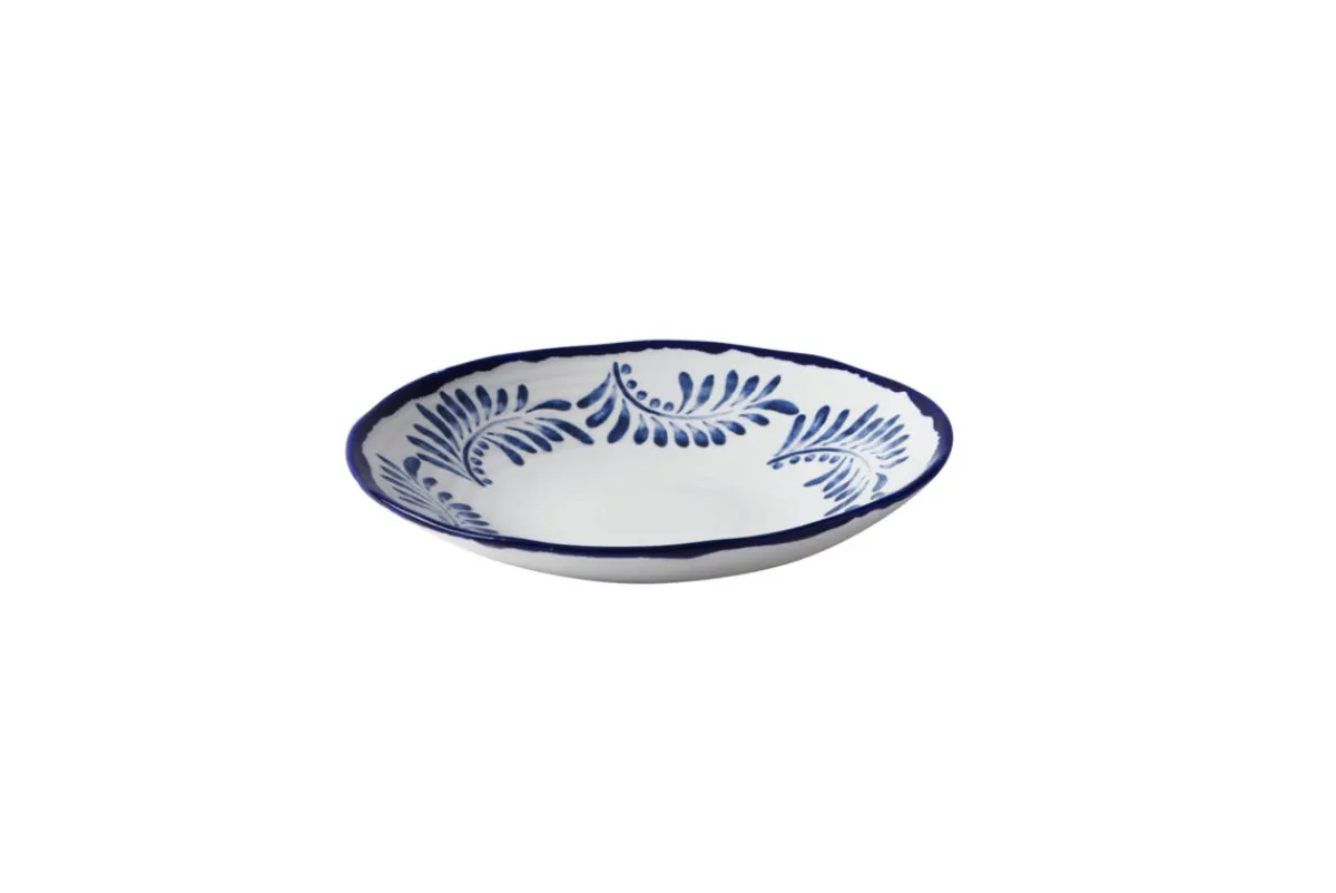 Assiette creuse organique Ink porcelaine vitrifiée Ø 28 cm Harvest Mediterranean - DUDSON Online