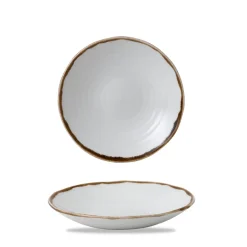 DUDSON Assiette creuse organique Natural porcelaine vitrifiée Ø 21 cm Harvest Hot