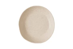 Assiette creuse organique Nutmeg Cream porcelaine vitrifiée Ø 25 cm 25 cm Stonecast Natural - CHURCHILL New