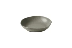 CHURCHILL Assiette creuse organique peppercorn porcelaine vitrifiée 21,5 cm Stonecast Natural