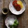 Assiette creuse organique terracotta porcelaine vitrifiée Ø 25 cm Harvest Mediterranean - DUDSON Online