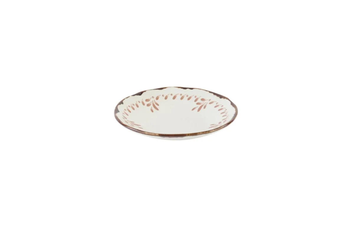 Assiette creuse organique terracotta porcelaine vitrifiée Ø 25 cm Harvest Mediterranean - DUDSON Online