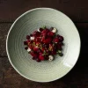 Assiette creuse organique vert porcelaine vitrifiée Ø 14,2 cm Harvest Grain - DUDSON Hot