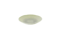 DUDSON Assiette creuse organique vert porcelaine vitrifiée Ø 28 cm Harvest Grain Clearance