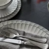 Assiette creuse ovale blanc grès émaillé 19x13 cm Inku - SERAX Hot