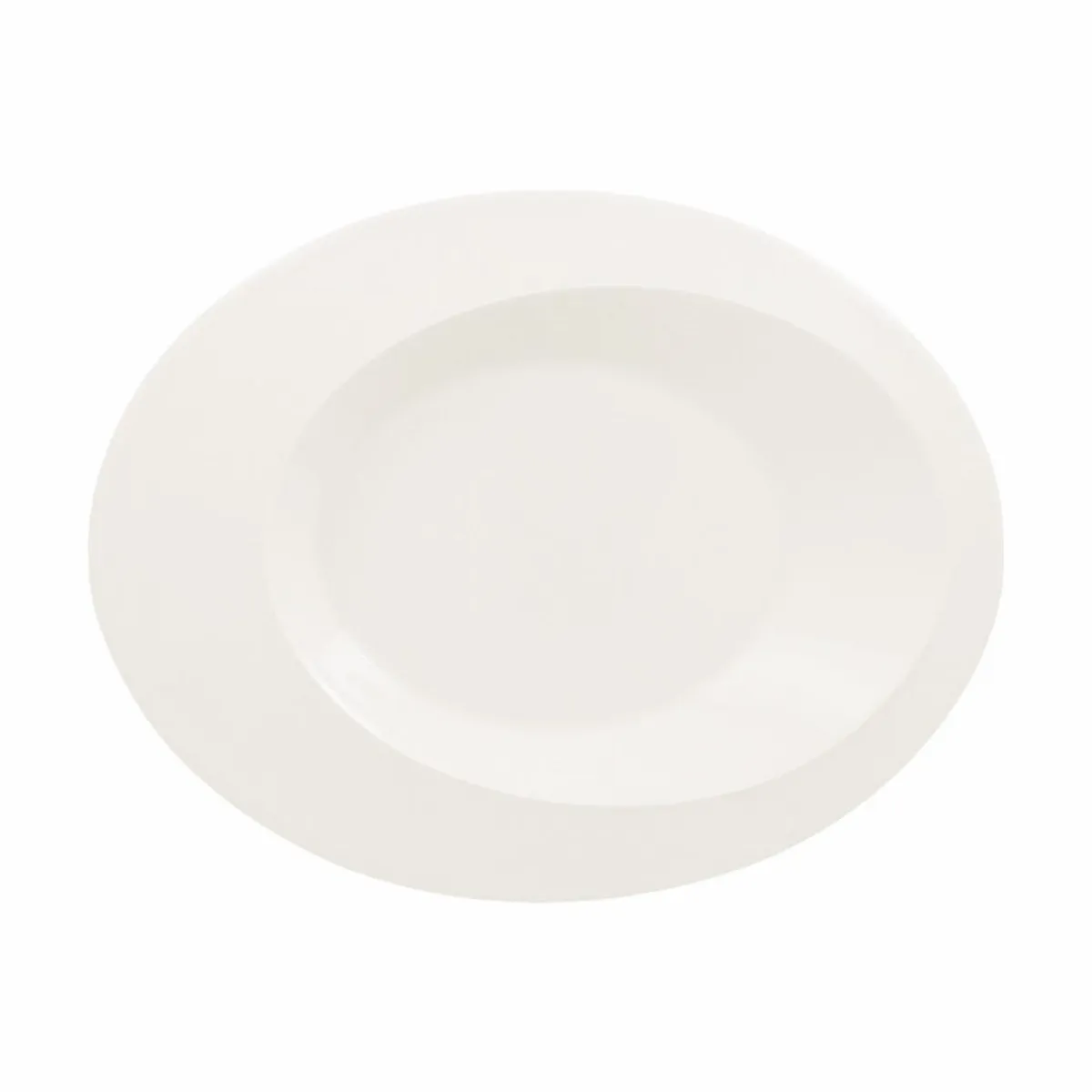 Assiette creuse ovale ivoire porcelaine vitrifiée 29,1x23 cm Giro - RAK Outlet