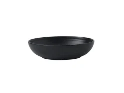DUDSON Assiette creuse ovale noir porcelaine 21,6x16,4 cm Evo Sale