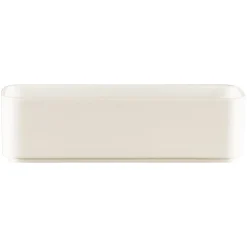 Assiette creuse rectangulaire blanc porcelaine 24x8 cm Fractal - RAK New
