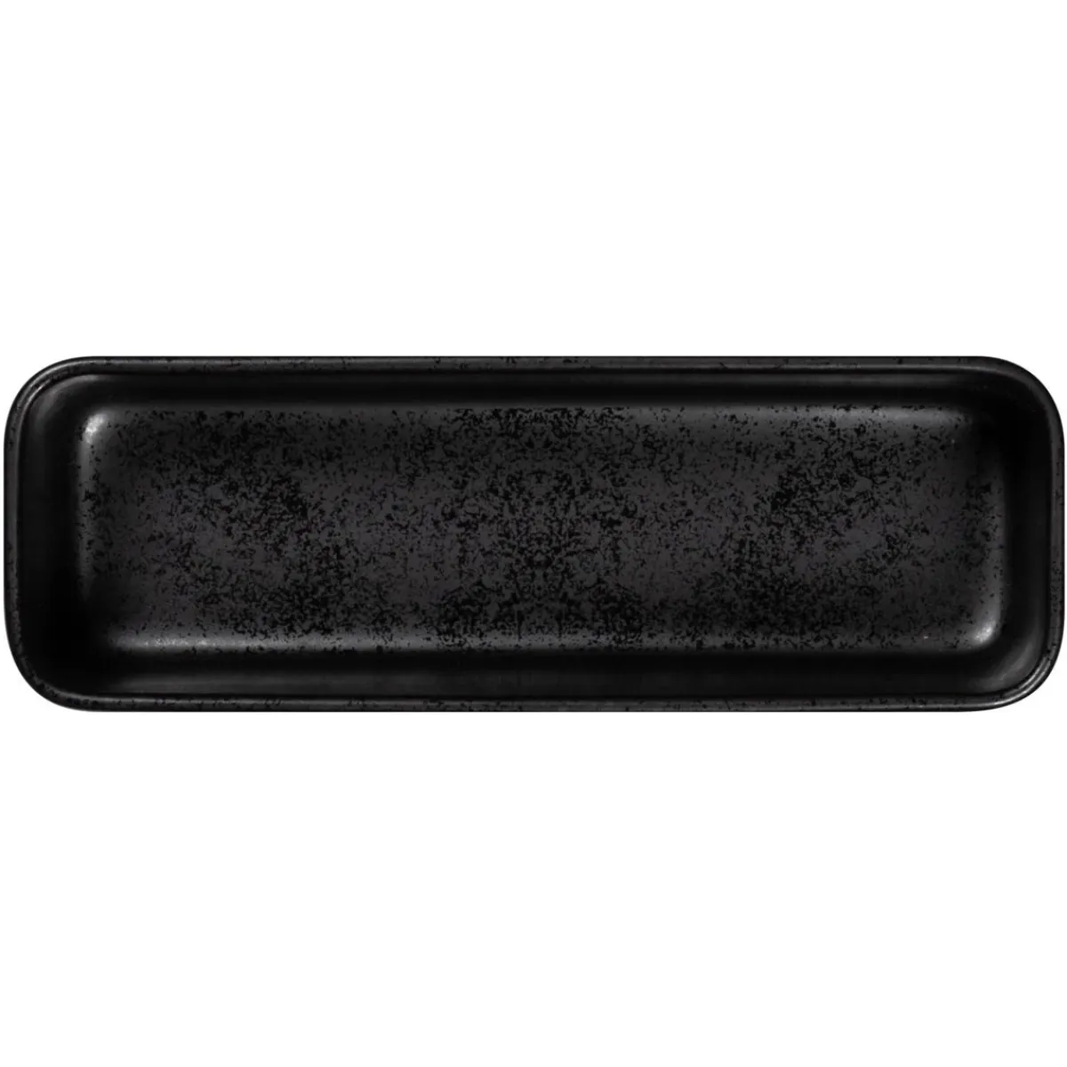 RAK Assiette creuse rectangulaire noir porcelaine 24x8 cm Fractal Online