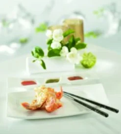 RAK Assiette creuse rectangulaire ivoire porcelaine vitrifiée 26,2x17,2 cm Mazza New