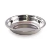 Assiette creuse rond argent inox Ø 24 cm Inox - PLASTOREX Sale