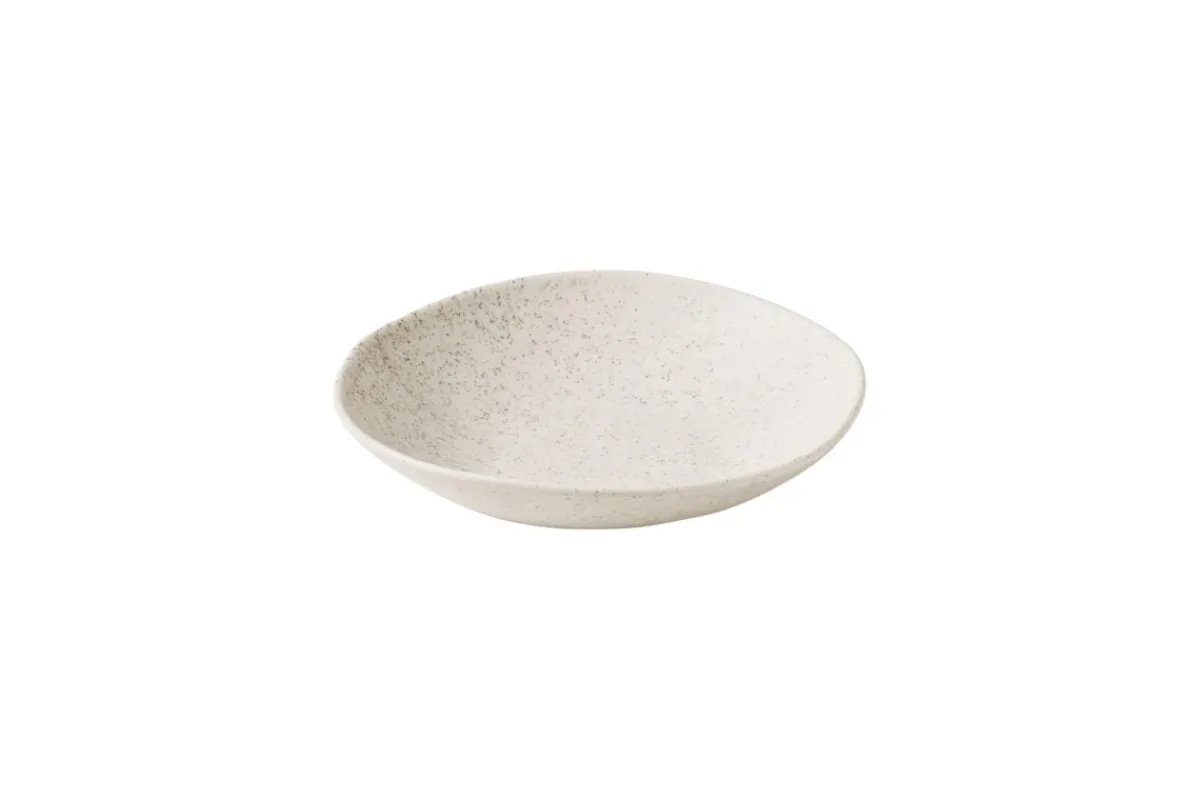 Assiette creuse rond barley white porcelaine vitrifiée Ø 22 cm 22 cm Stonecast Natural - CHURCHILL