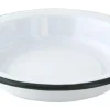 Aucune Assiette creuse rond blanc acier émaillé Ø 20 cm 20 cm Clearance