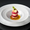 Assiette creuse rond blanc porcelaine Ø 22,2 cm Onde - MEDARD DE NOBLAT Clearance