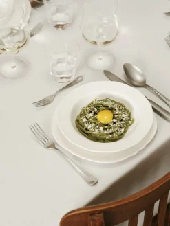 Assiette creuse rond blanc porcelaine Ø 23,7 cm Silhouette - SERAX Outlet