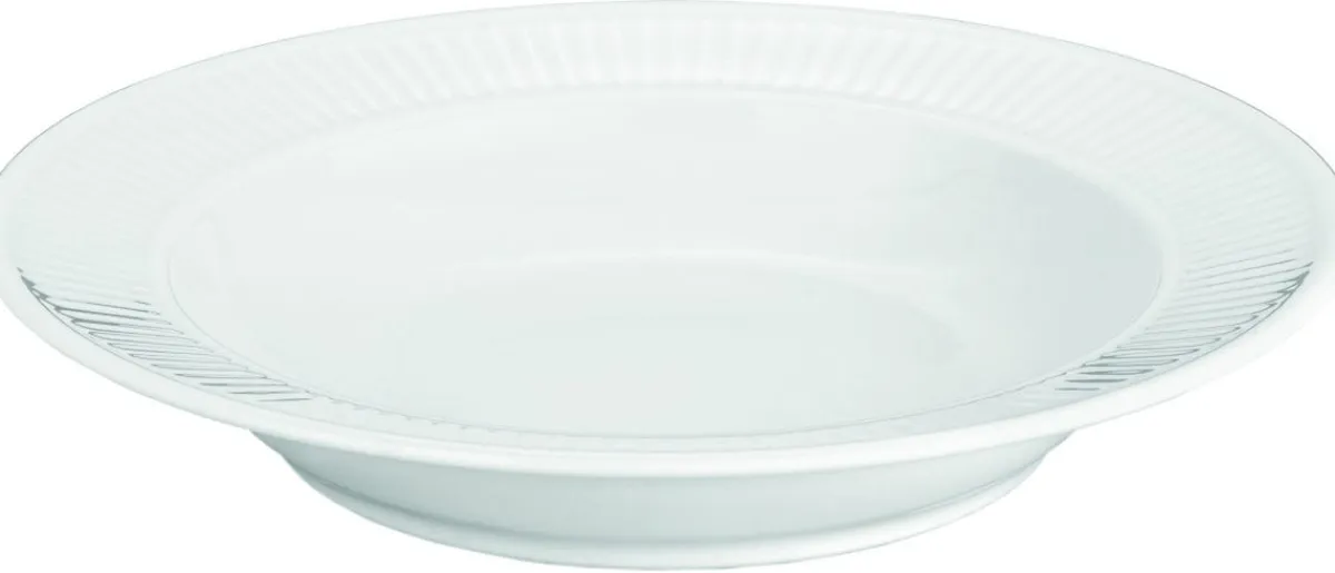 PILLIVUYT Assiette creuse rond blanc porcelaine culinaire Ø 22 cm Plisse Sale