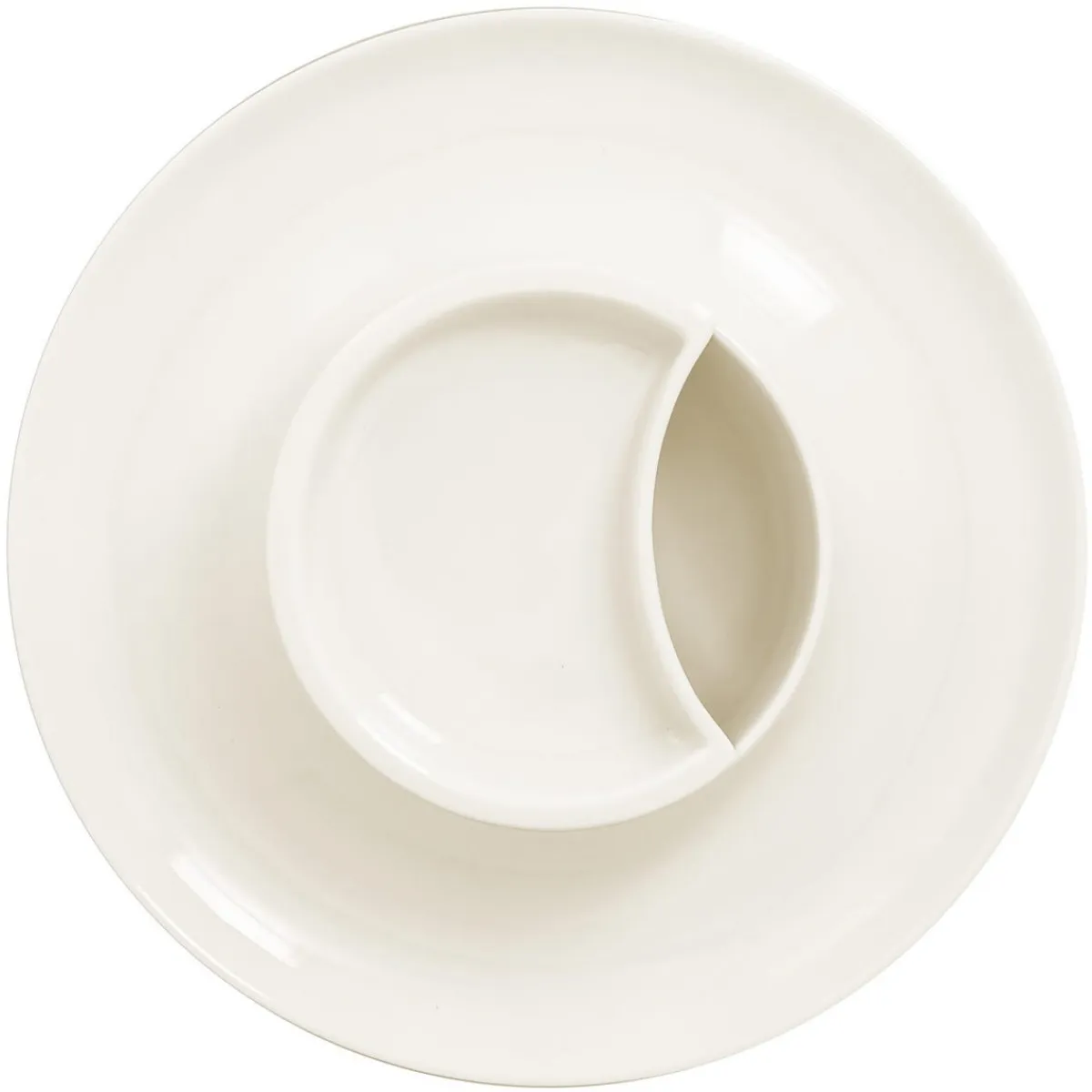 Assiette creuse rond blanc porcelaine vitrifiée Ø 29,5 cm Ashore - RAK Hot