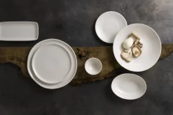 DUDSON Assiette creuse rond blanc porcelaine Ø 29,3 cm Evo Pearl Outlet