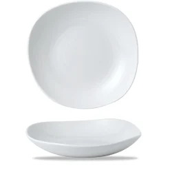 Assiette creuse rond blanc porcelaine vitrifiée Ø 29,5 cm White - DUDSON