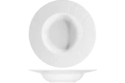 Assiette creuse rond blanc porcelaine Ø 23,7 cm Pure White - PROOF Outlet