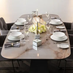 VILLEROY & BOCH Assiette creuse rond blanc porcelaine bone china Ø 22 cm Metrochic Clearance