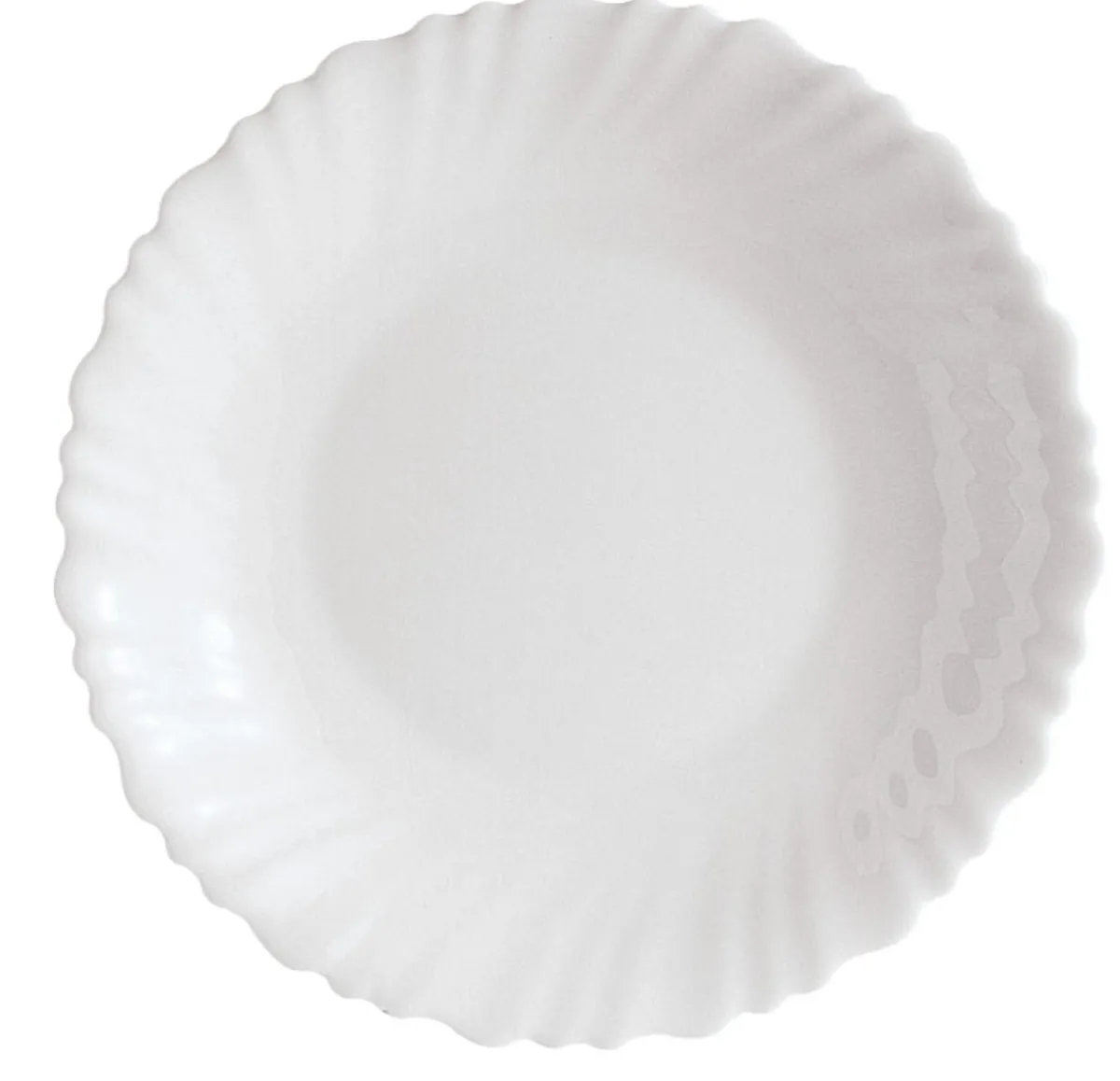 Assiette creuse rond blanc verre opal Ø 21 cm Feston - LUMINARC Best
