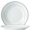 ARCOROC Assiette creuse rond blanc verre opal Ø 22,5 cm Restaurant Filet Bordeaux Hot