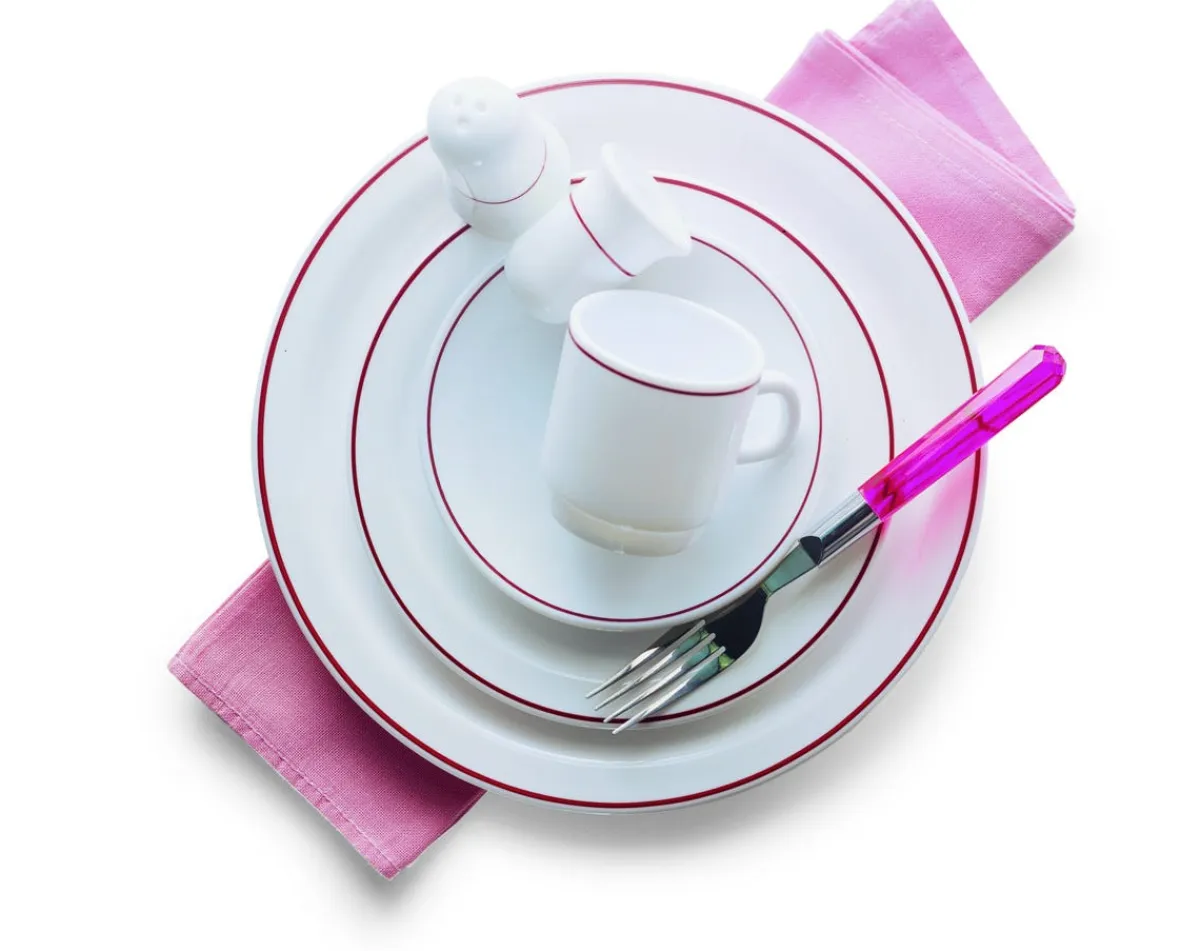 ARCOROC Assiette creuse rond blanc verre opal Ø 22,5 cm Restaurant Filet Bordeaux Hot