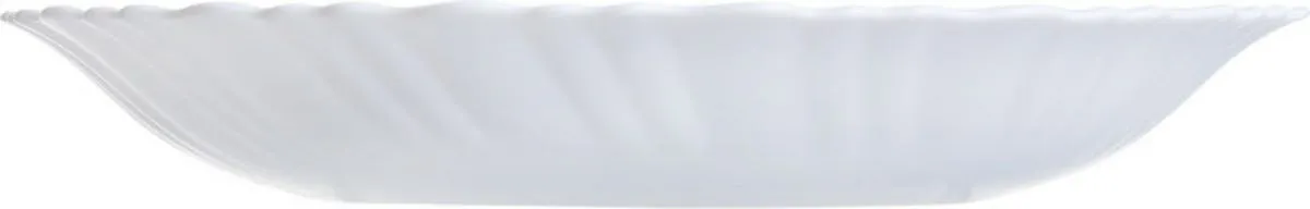 LUMINARC Assiette creuse rond blanc verre opal Ø 23 cm Feston Best