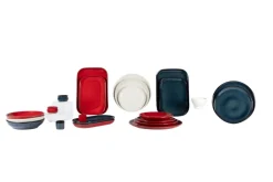 Assiette creuse rond bleu grès émaillé Ø 23 cm Gres Couleur - PRO.MUNDI Best