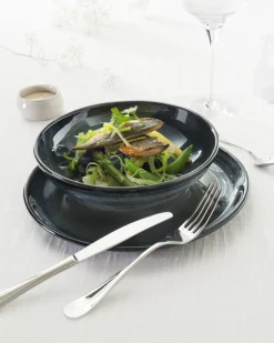 Assiette creuse rond bleu grès émaillé Ø 23 cm Gres Couleur - PRO.MUNDI Best