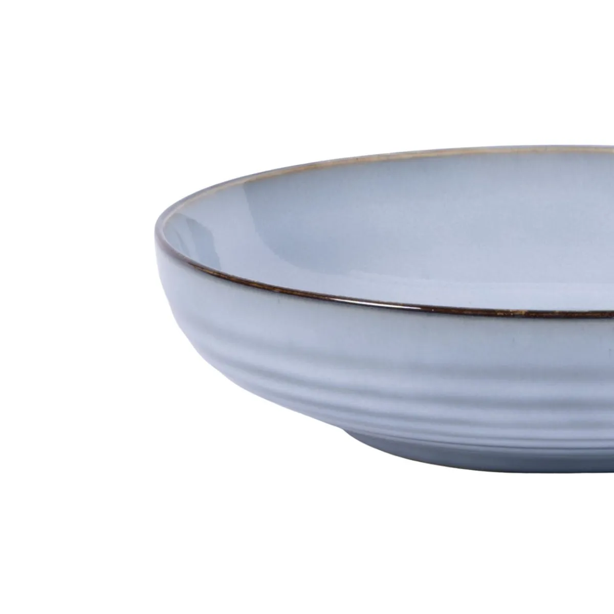 PRO.MUNDI Assiette creuse rond bleu grès émaillé Ø 22 cm Sky Clearance