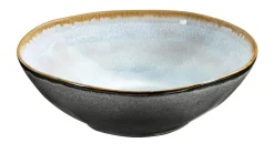 MEDARD DE NOBLAT Assiette creuse rond bleu grès émaillé Ø 19,5 cm Shadow Outlet