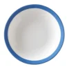 Assiette creuse rond bleu porcelaine Ø 15 cm Optima Color - Aucune New